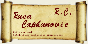 Rusa Čapkunović vizit kartica